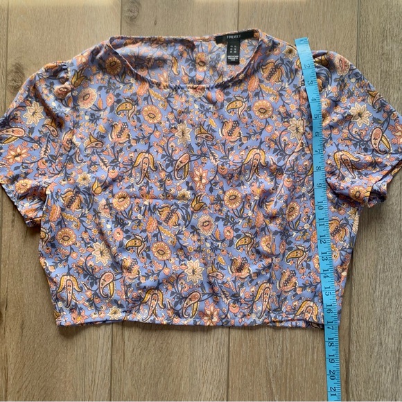 Forever 21 crop blouse top - Picture 10 of 10